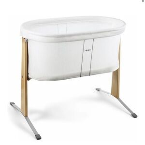 Baby Bjorn Cradle White EUC IN BOX Bassinet European Modern Wood BabyBjorn